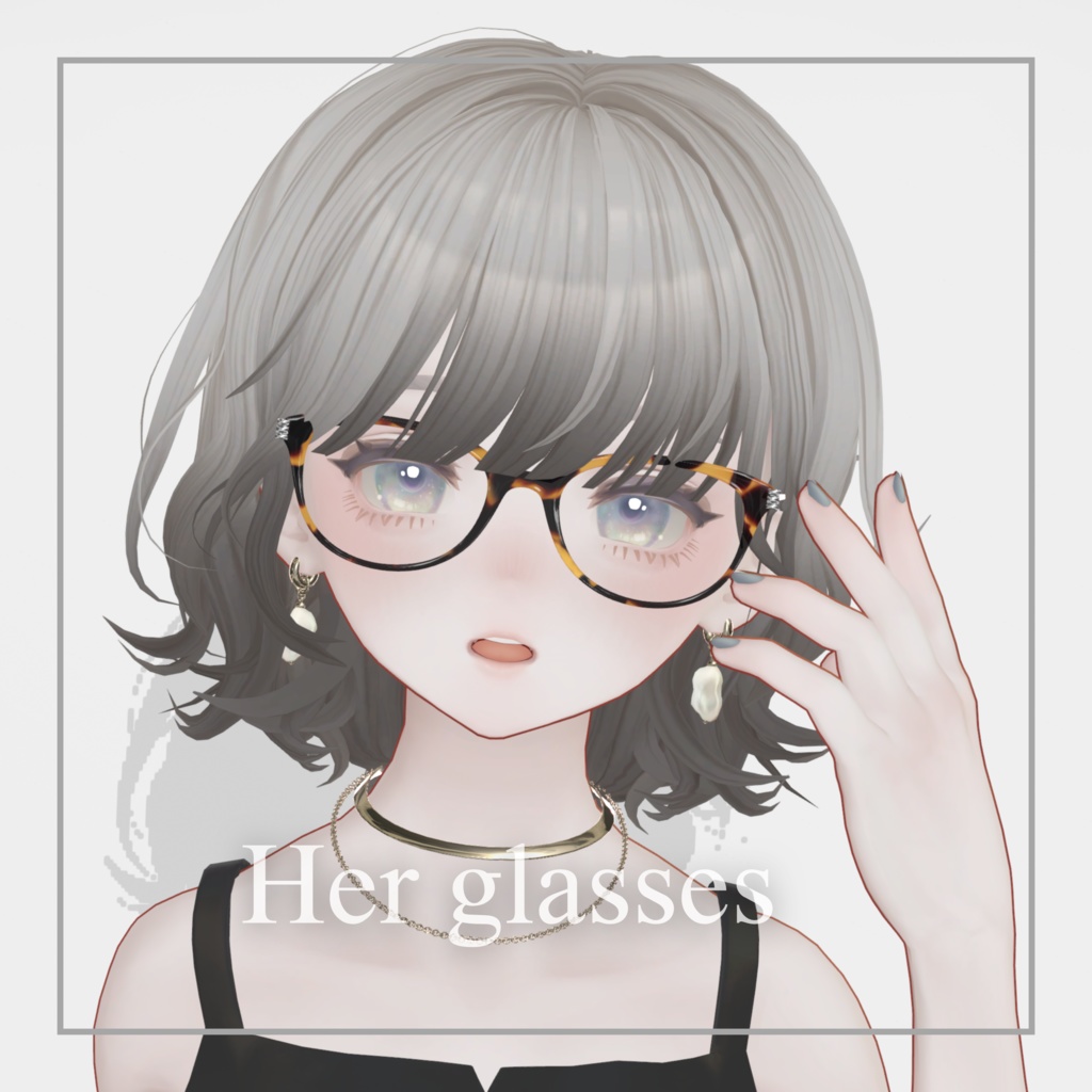 Her glasses