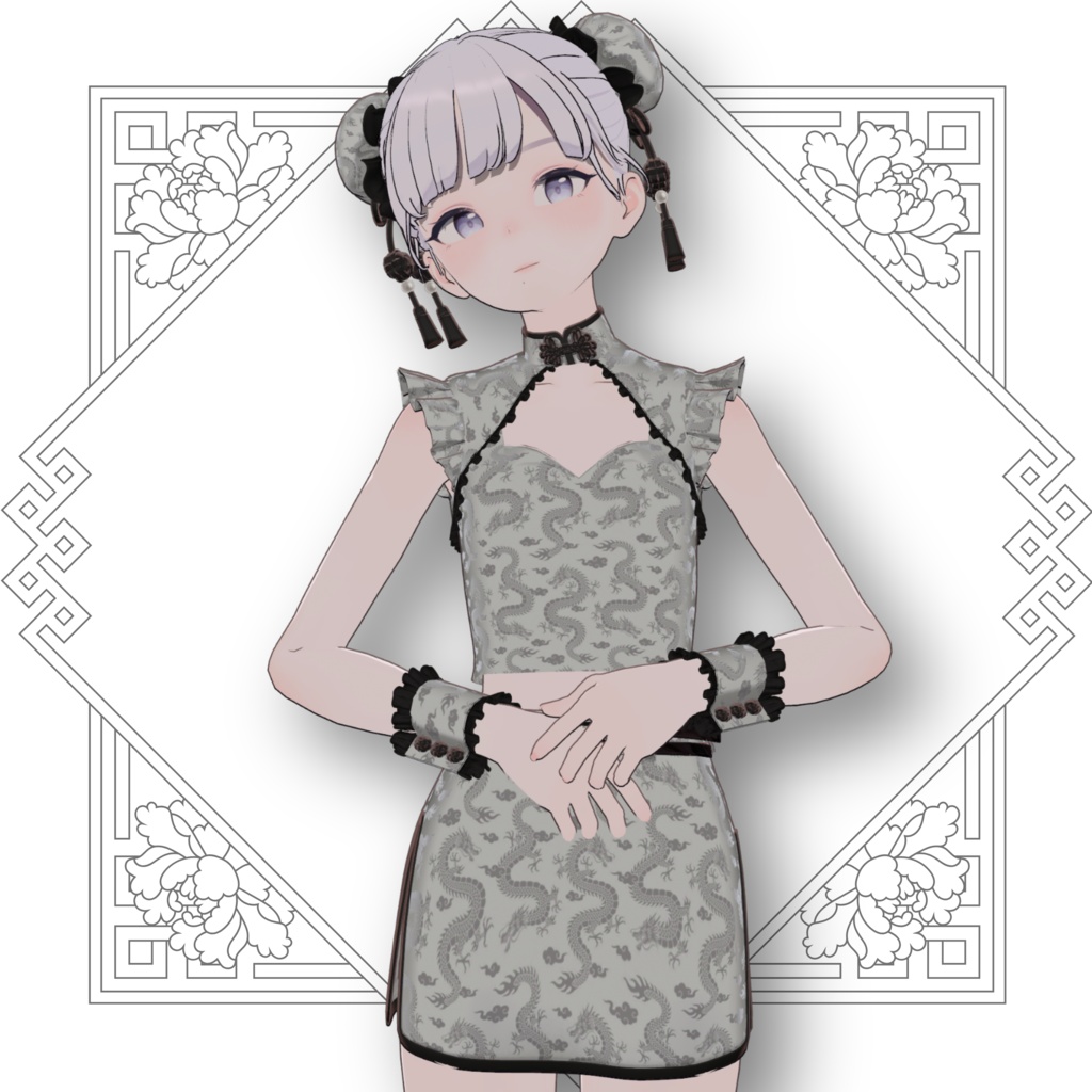 【5アバター対応】摩登小娘ーModern Girl China Dressー
