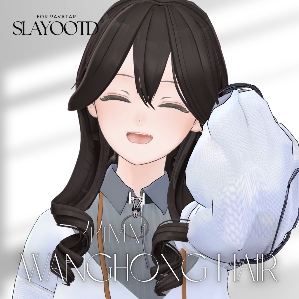 【9アバター対応】44mm Wanghong Hair