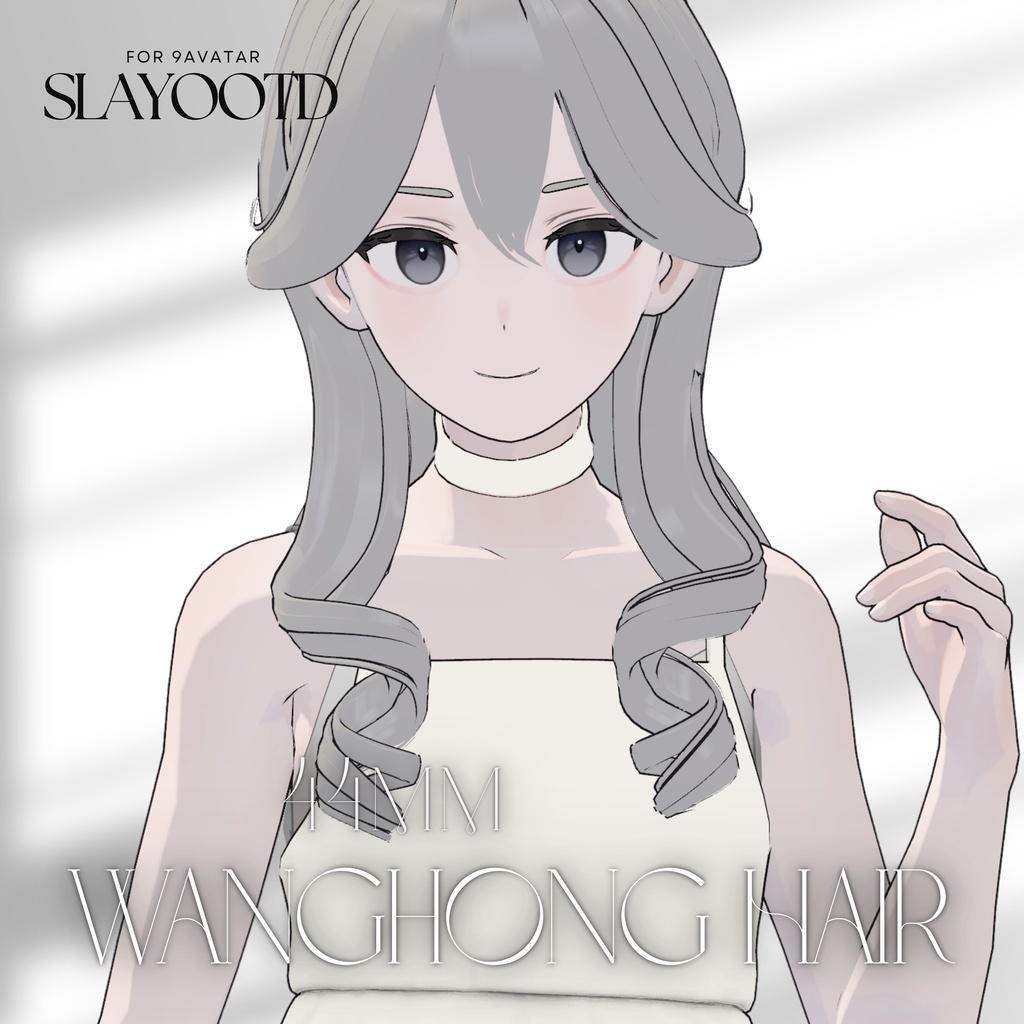 【9アバター対応】44mm Wanghong Hair