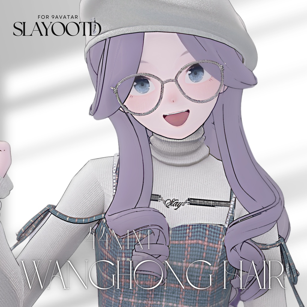【9アバター対応】44mm Wanghong Hair