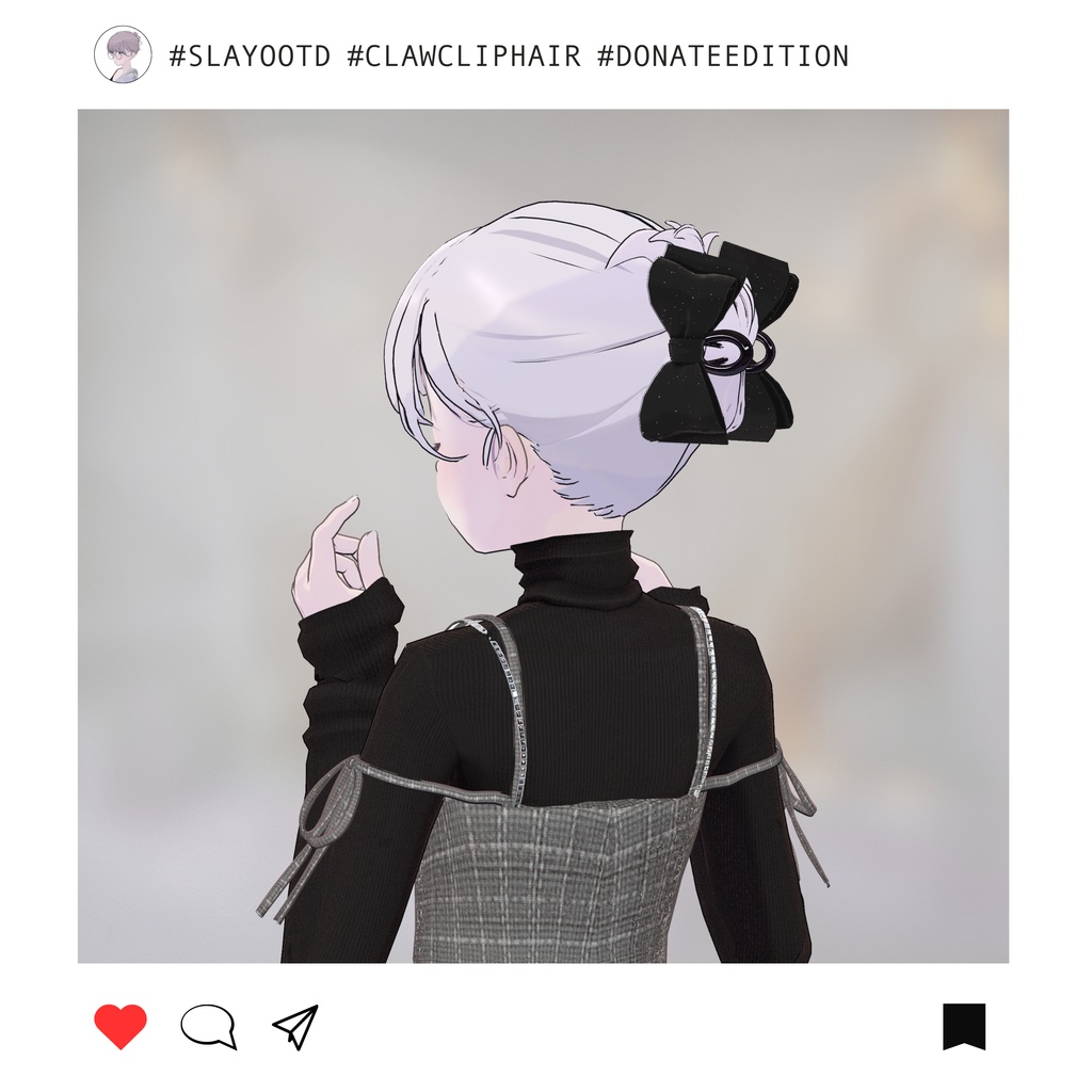 Claw clip hair for Lapwing