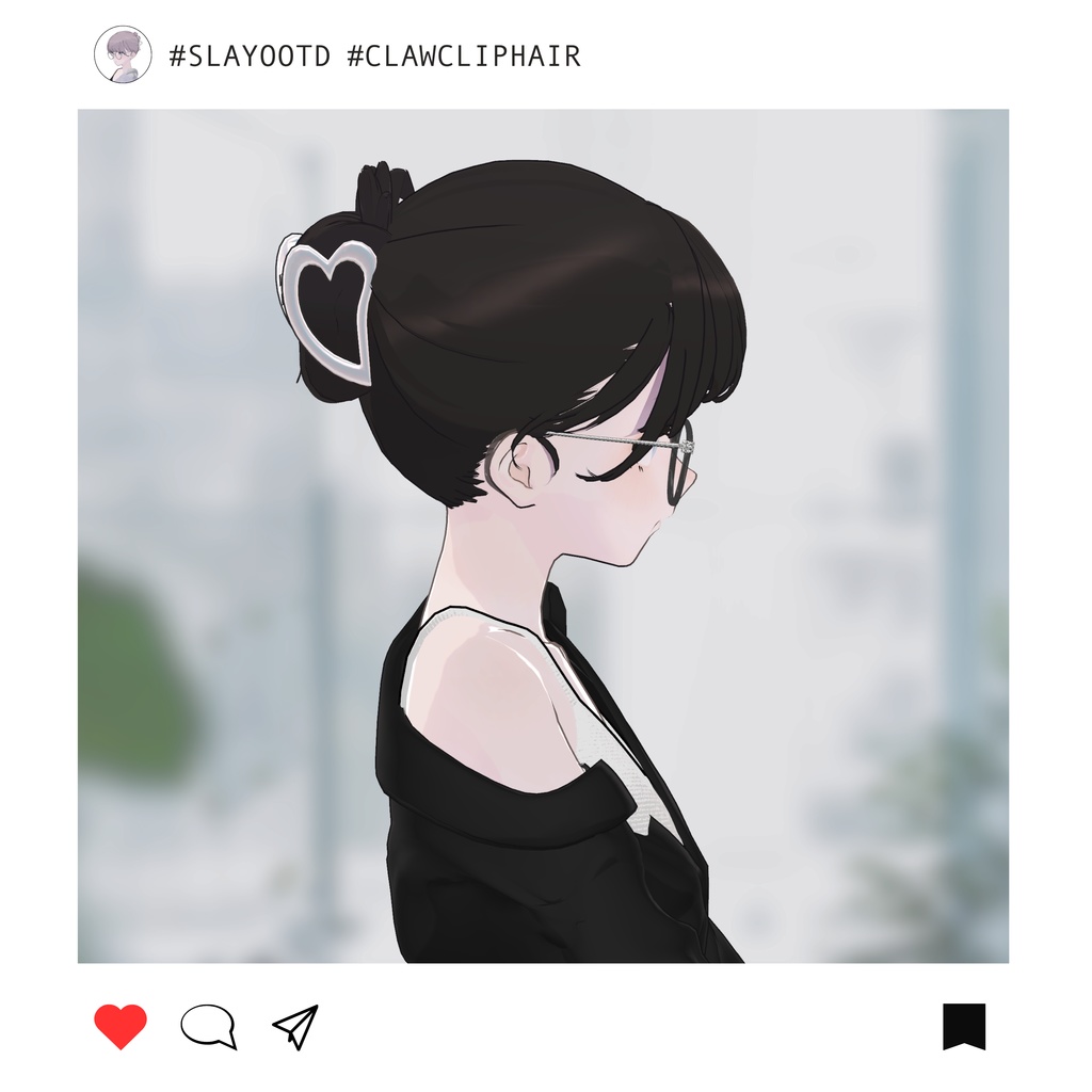 Claw clip hair for Lapwing