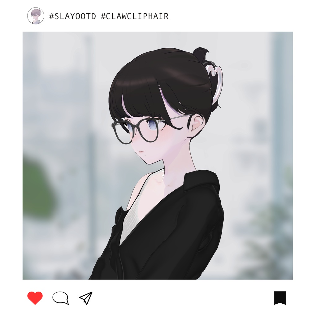 Claw clip hair for Lapwing