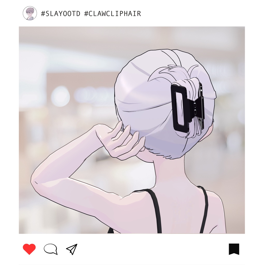 Claw clip hair for Lapwing