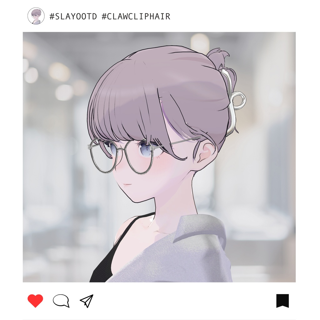 Claw clip hair for Lapwing