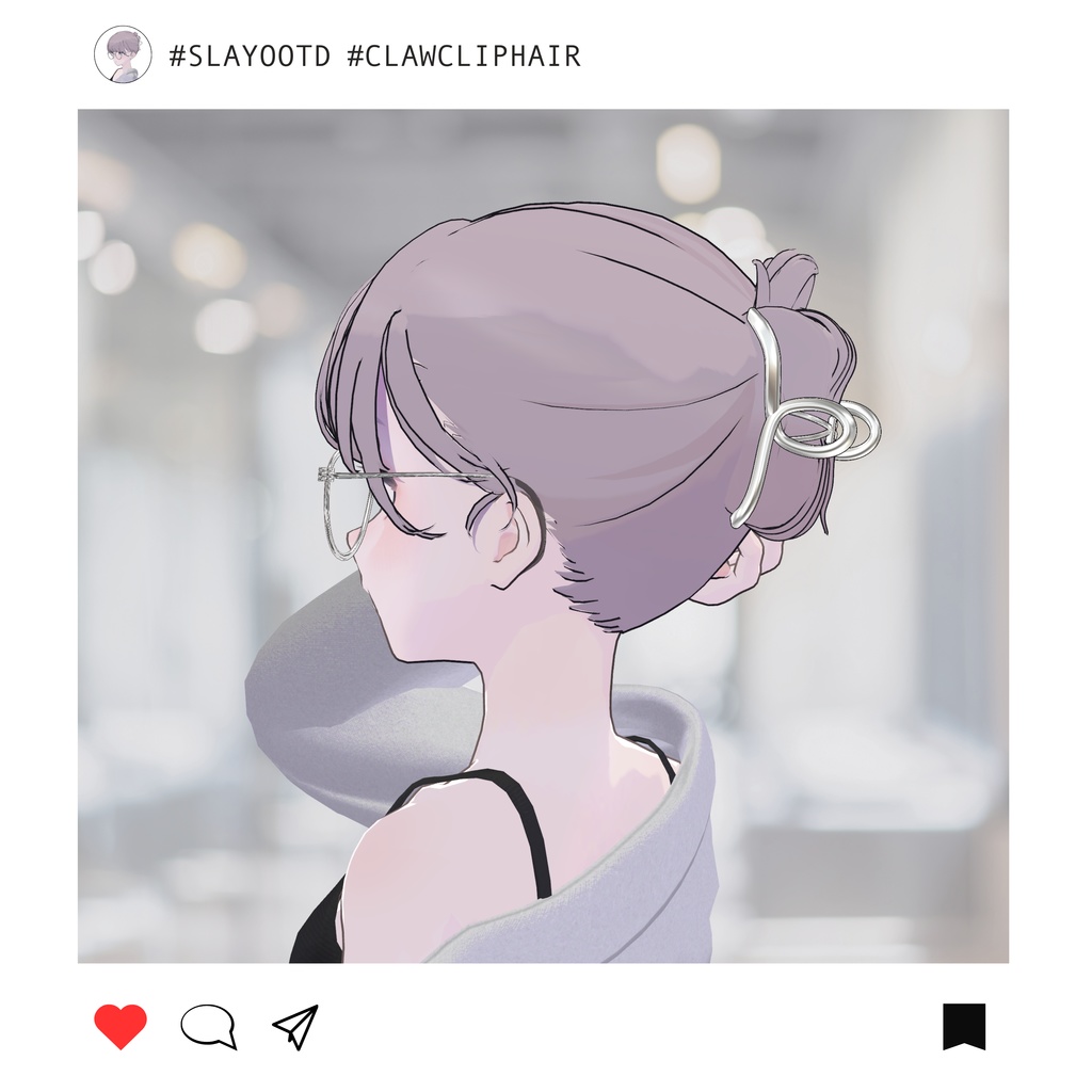 Claw clip hair for Lapwing