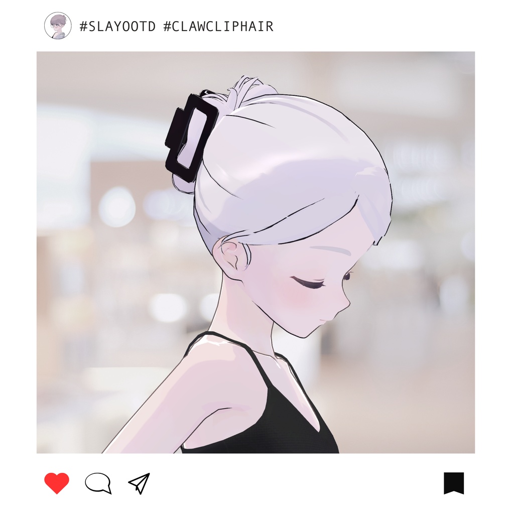 Claw clip hair for Lapwing