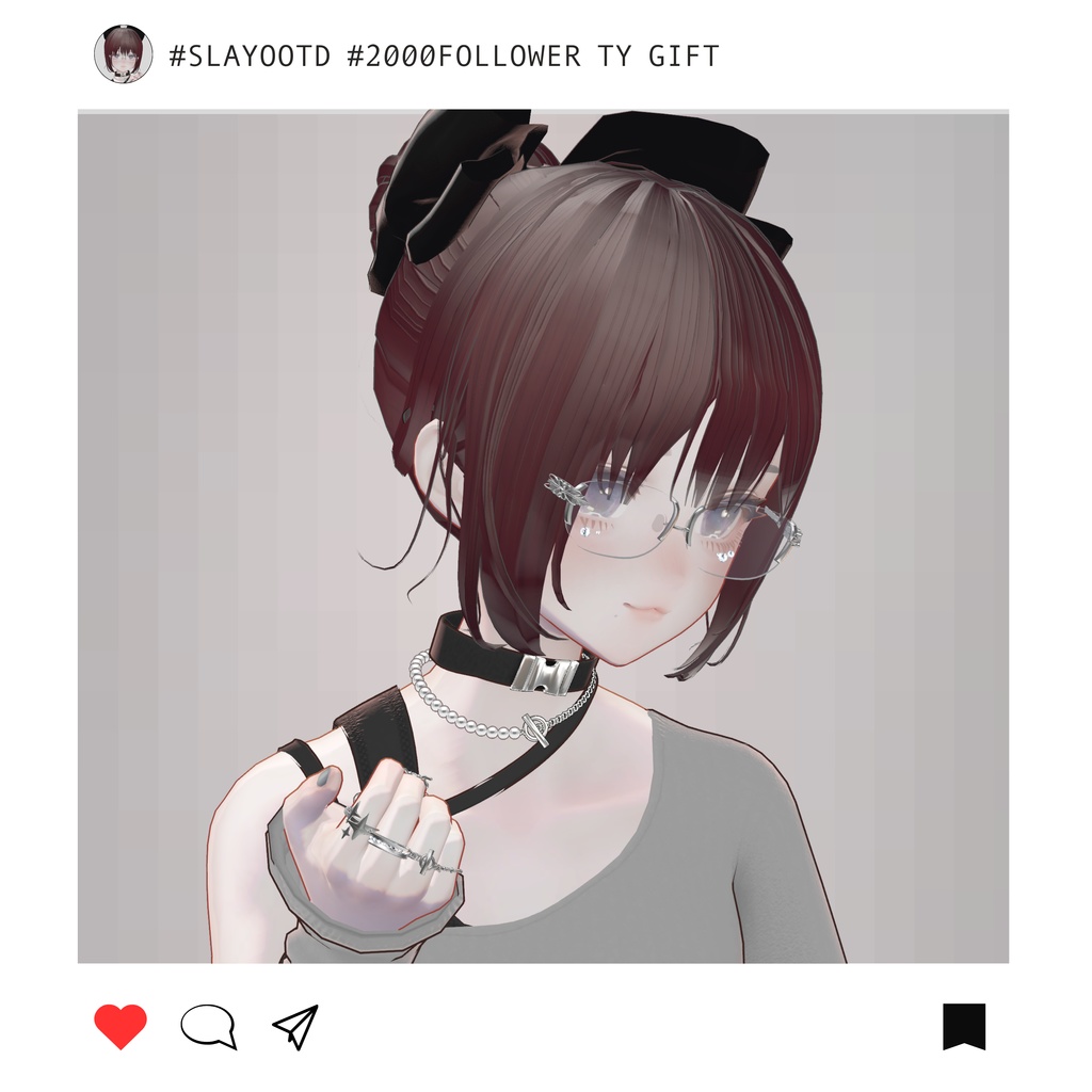 Rimless glasses and 5rings【2000Follwer TY♡】