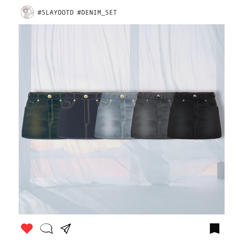 "Hannah" Only Denim set