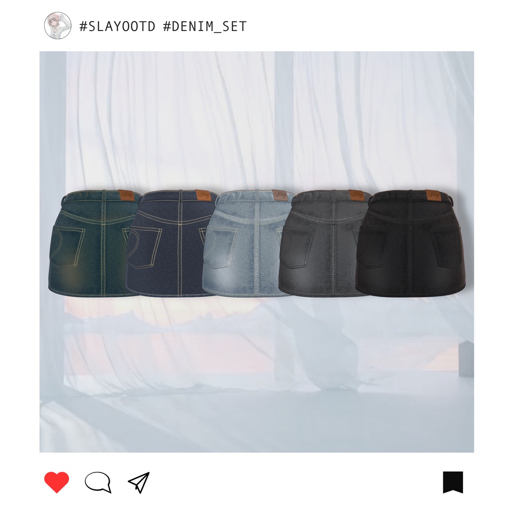 "Hannah" Only Denim set