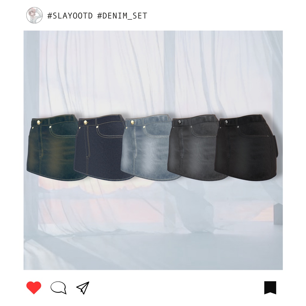 "Hannah" Only Denim set