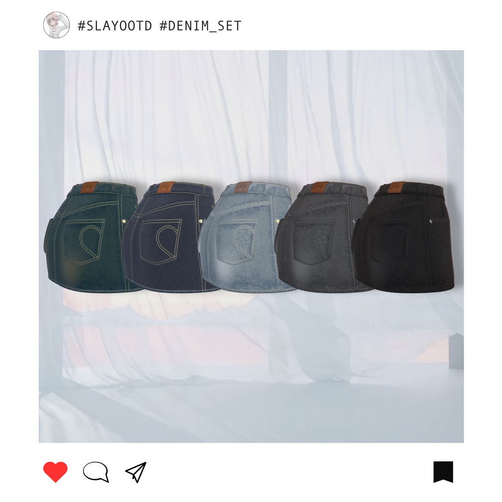 "Hannah" Only Denim set