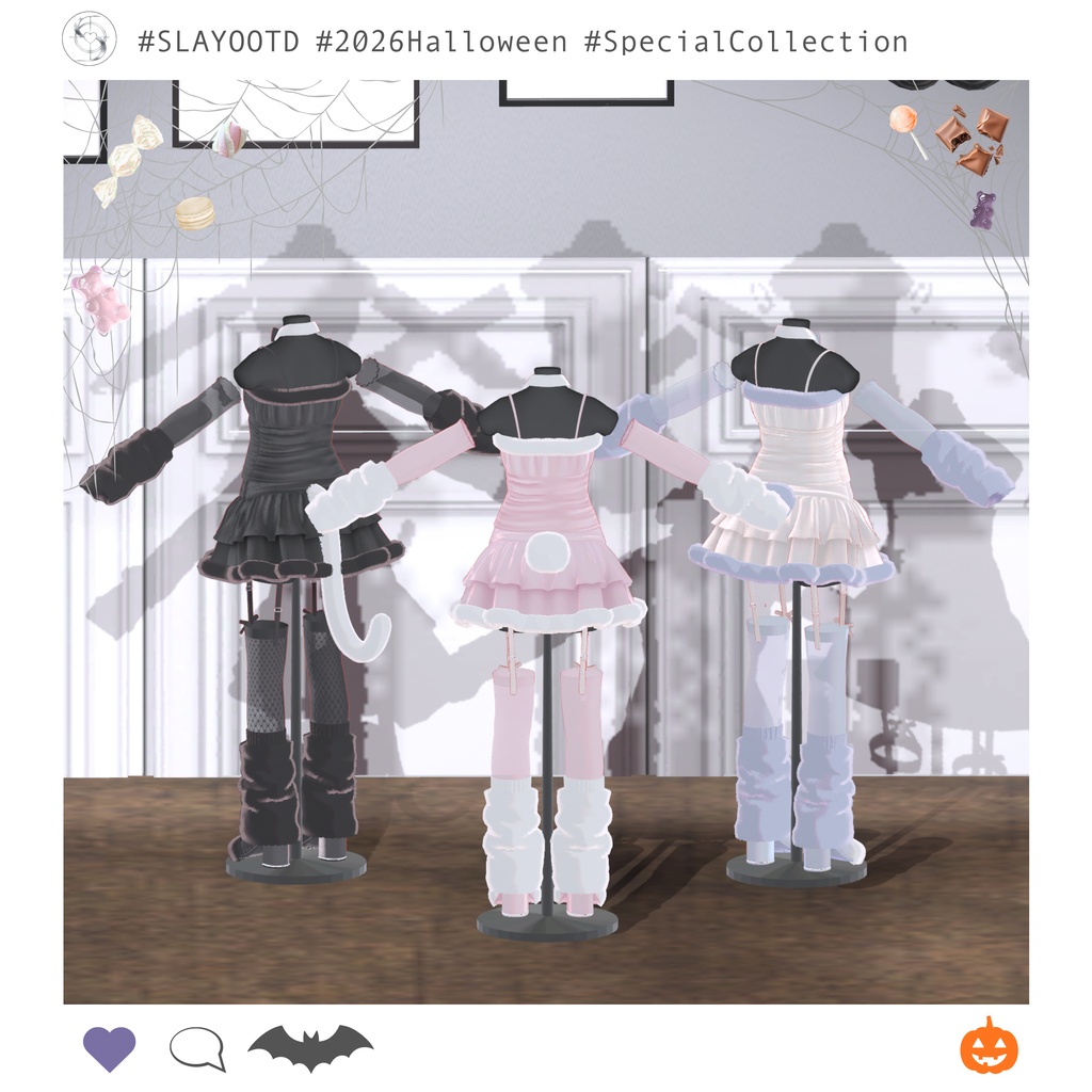 ༺ ♰ 2026 Halloween ♰ ༻ Kitty & Bunny
