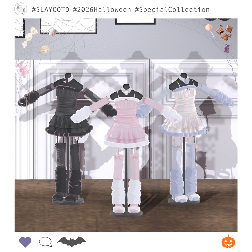 ༺ ♰ 2026 Halloween ♰ ༻ Kitty & Bunny