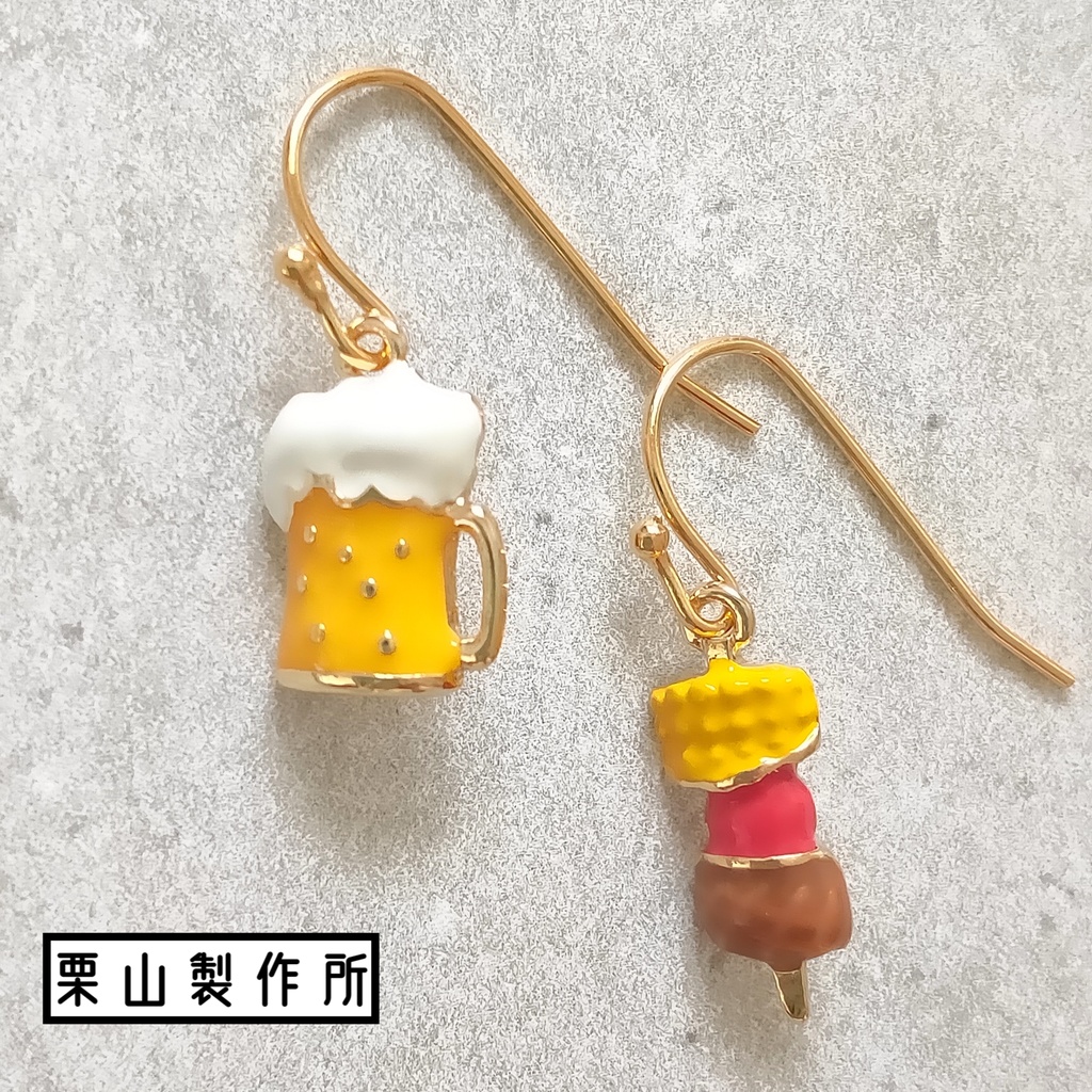 no.4183 ハンドメイド レジン ピアス イヤリング - ピアス