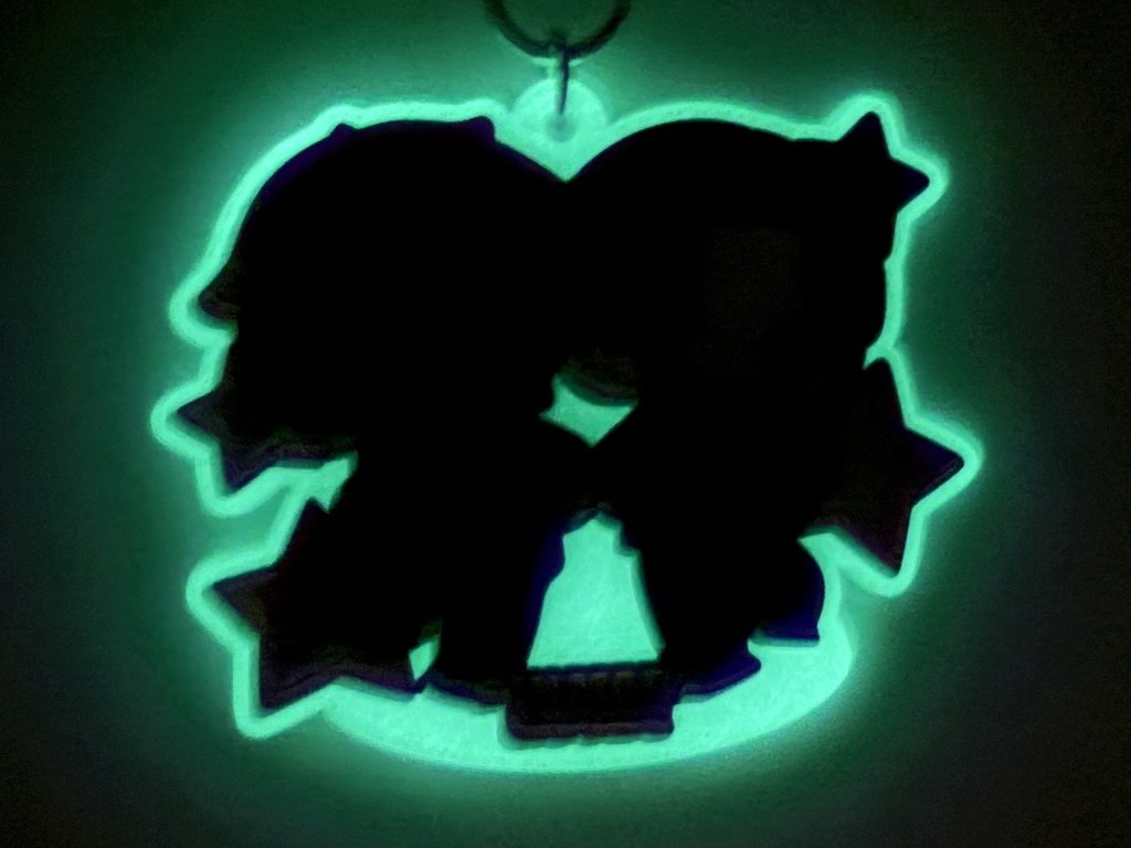 砂糖組蓄光ラバーストラップ