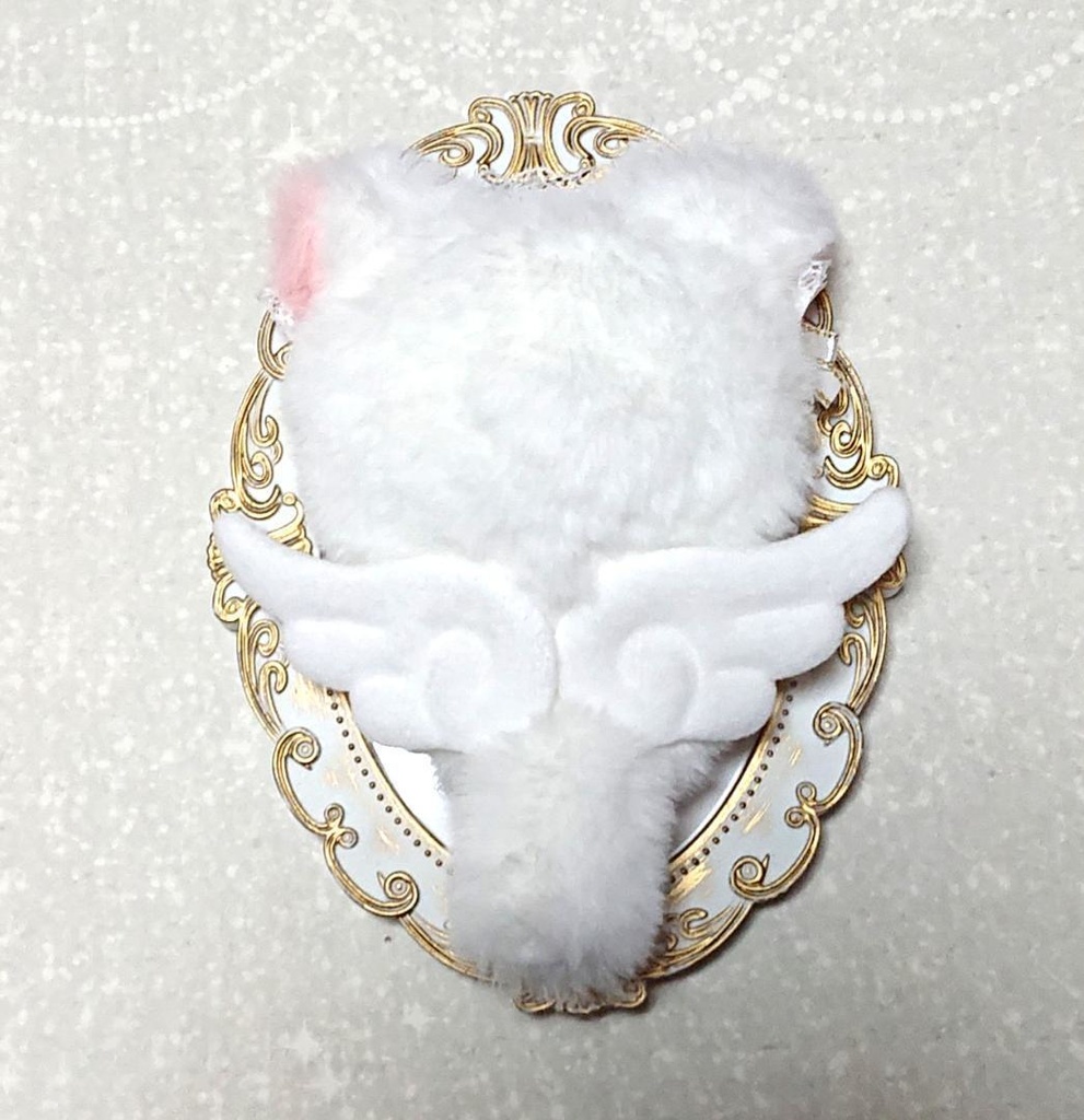 10cm 着ぐるみ 白猫天使ちゃん ぬい服