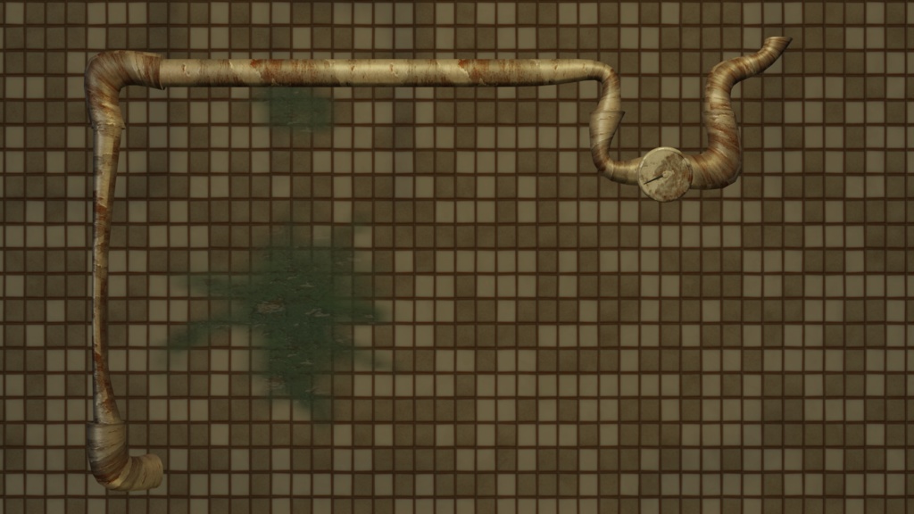 スチームパンク風 パイプ 配管