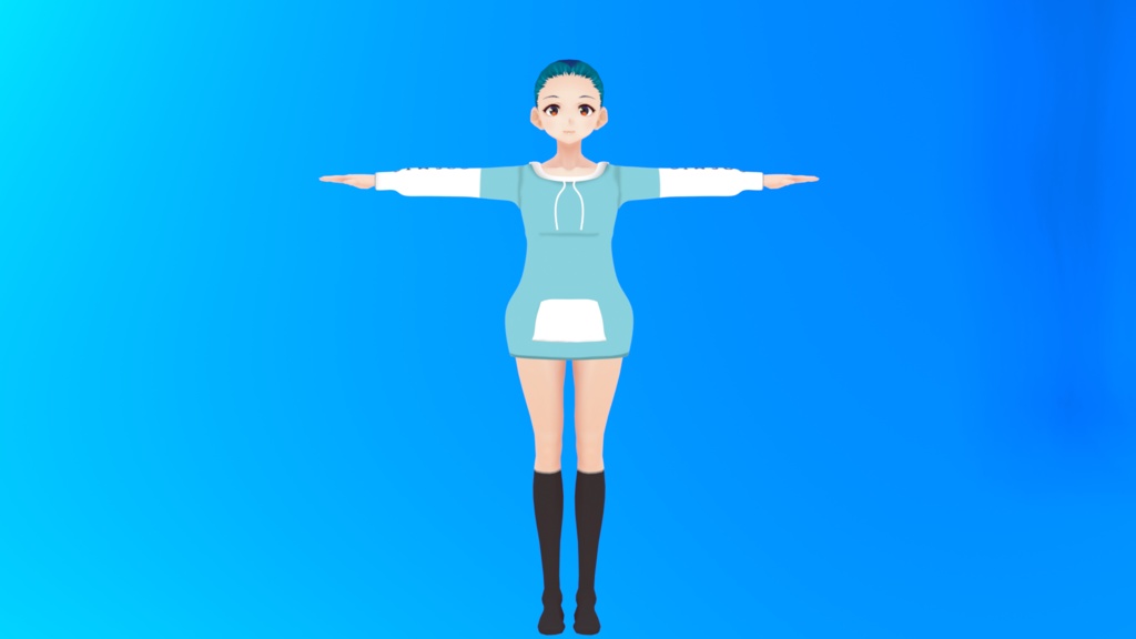 VRoid対応 プルオーバーパーカー