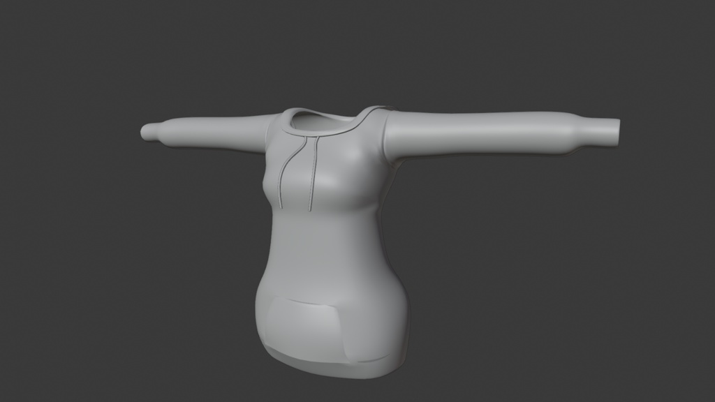 VRoid対応 プルオーバーパーカー