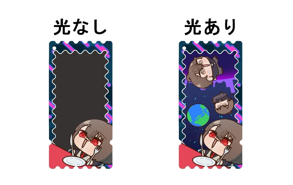 キャリィちゃんの光映しアクキー