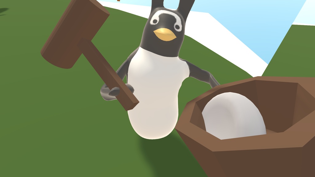 餅つきセット(臼、餅、杵)(FBXファイルのみ)