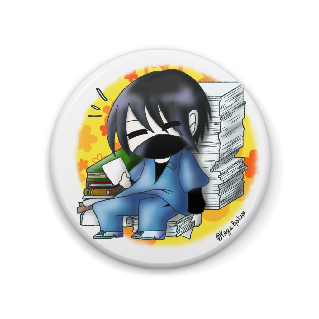 【PFAOS】情報部クラムボンの缶バッジ