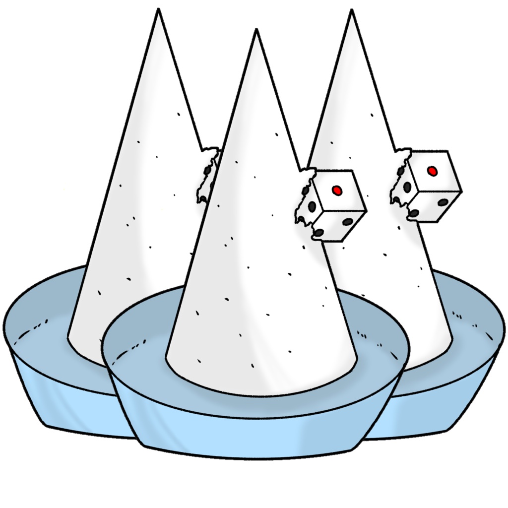 【TRPG素材】ダイスと盛り塩