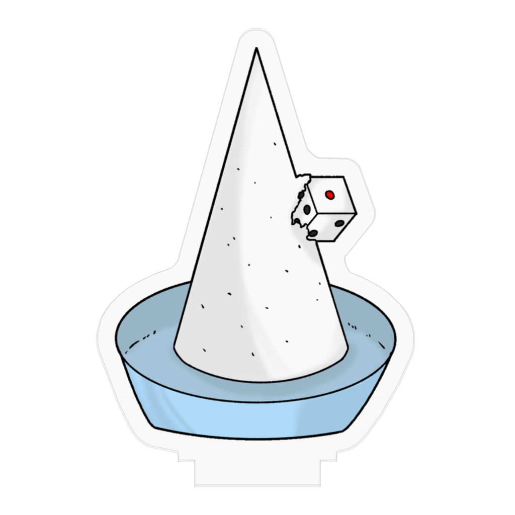 TRPG用盛り塩6面(アクリルフィギュア)