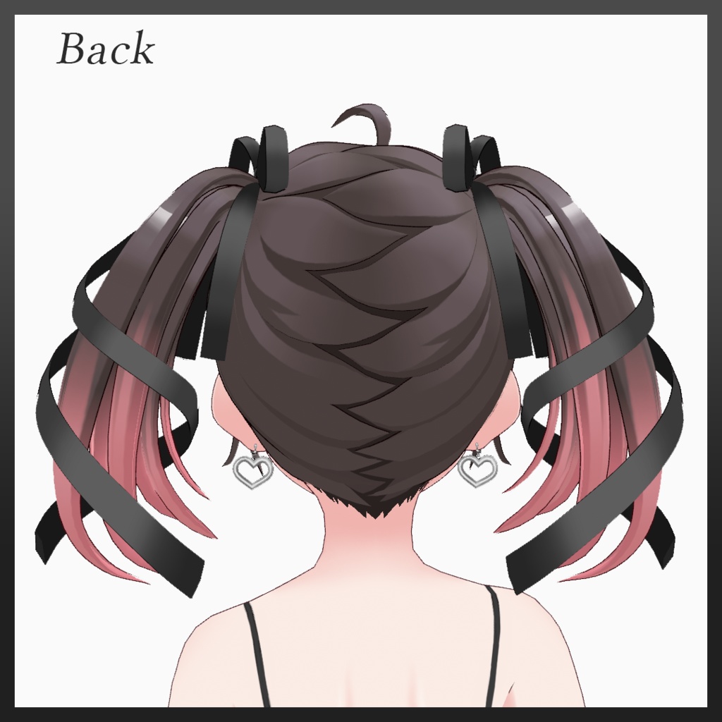 Ribbon bunches hair