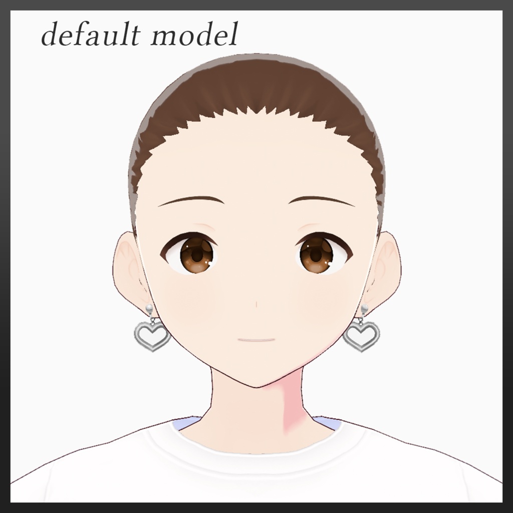 Silver heart earrings