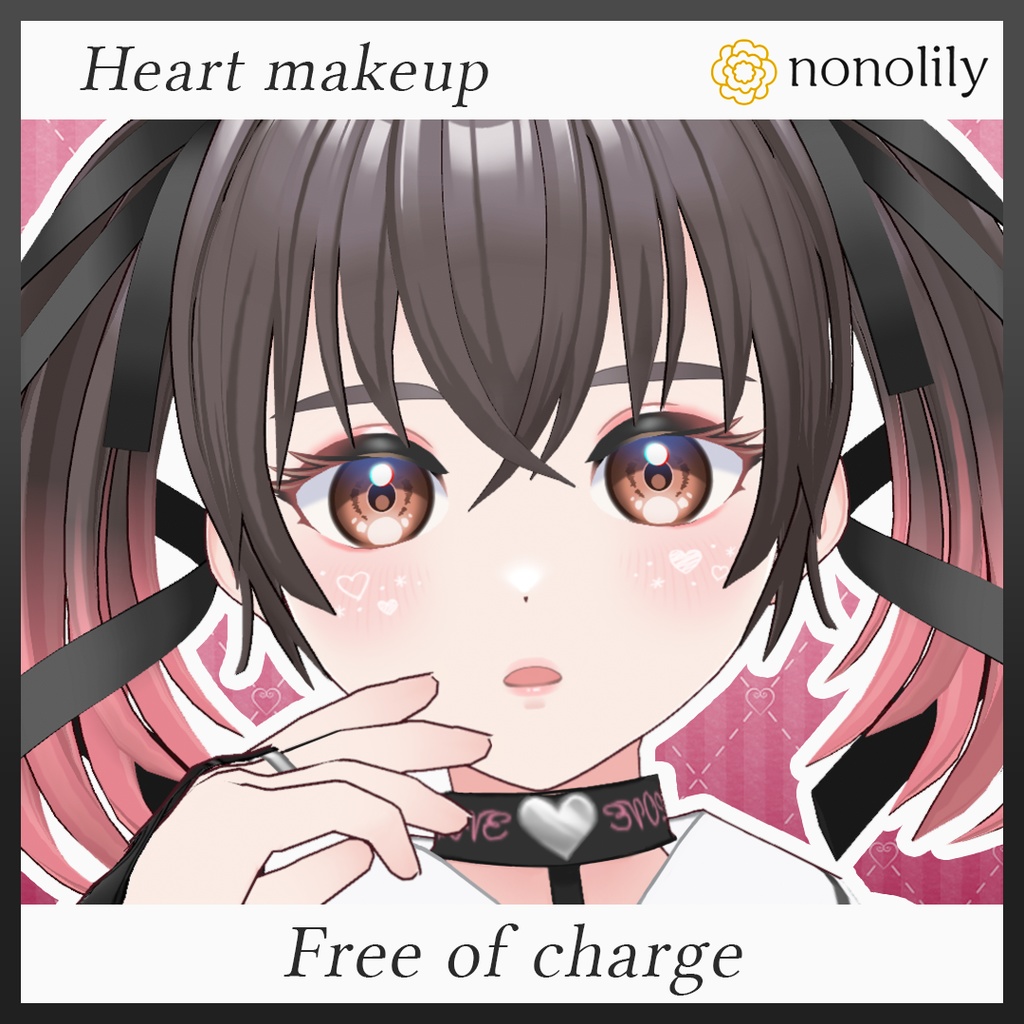 Heart makeup