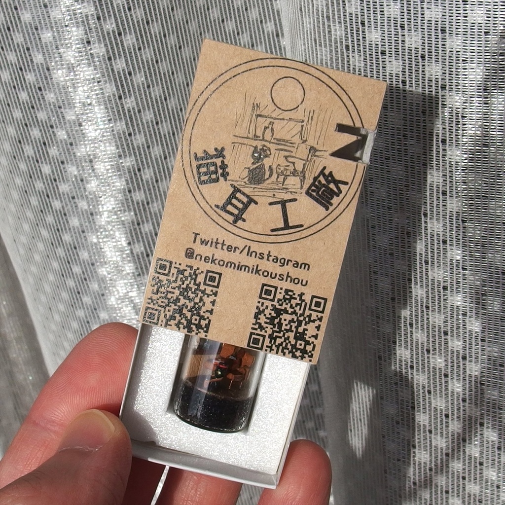 20250830 箱入り小瓶・ 猫と車窓