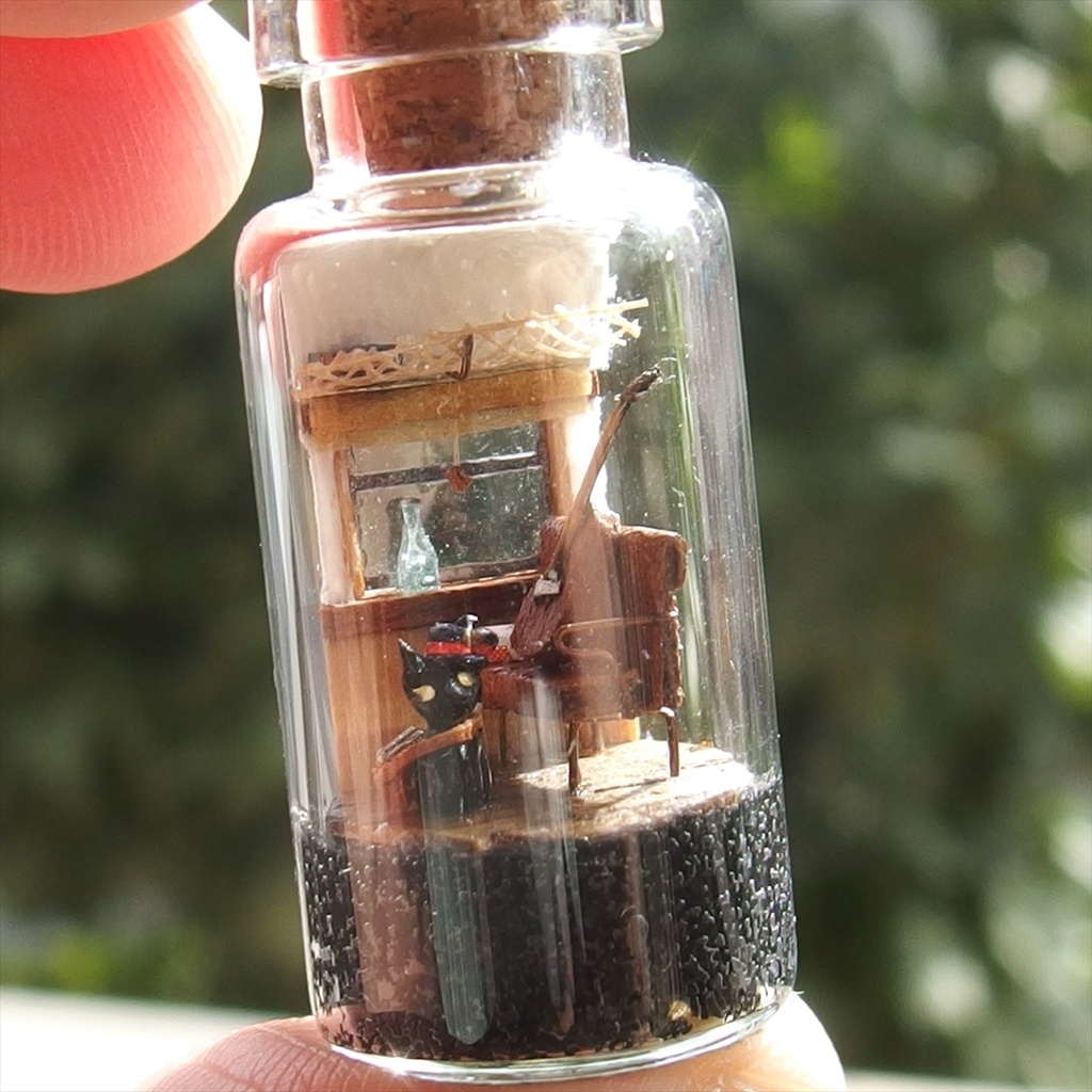 20250830 箱入り小瓶・ 猫と車窓