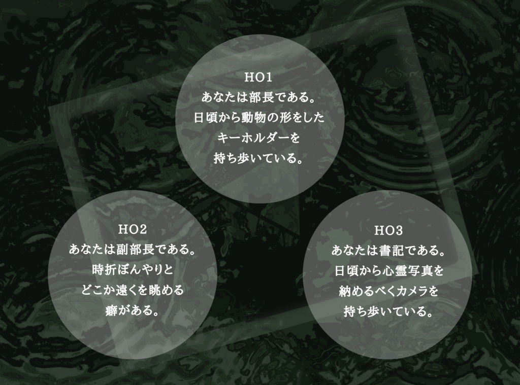 COCシナリオ【オカルト研究部怪寄譚】