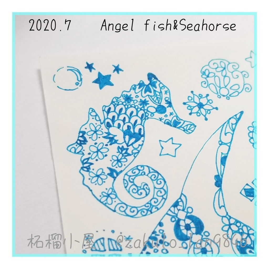 原画販売 Angelfish Seahorse 柘榴小屋 Booth