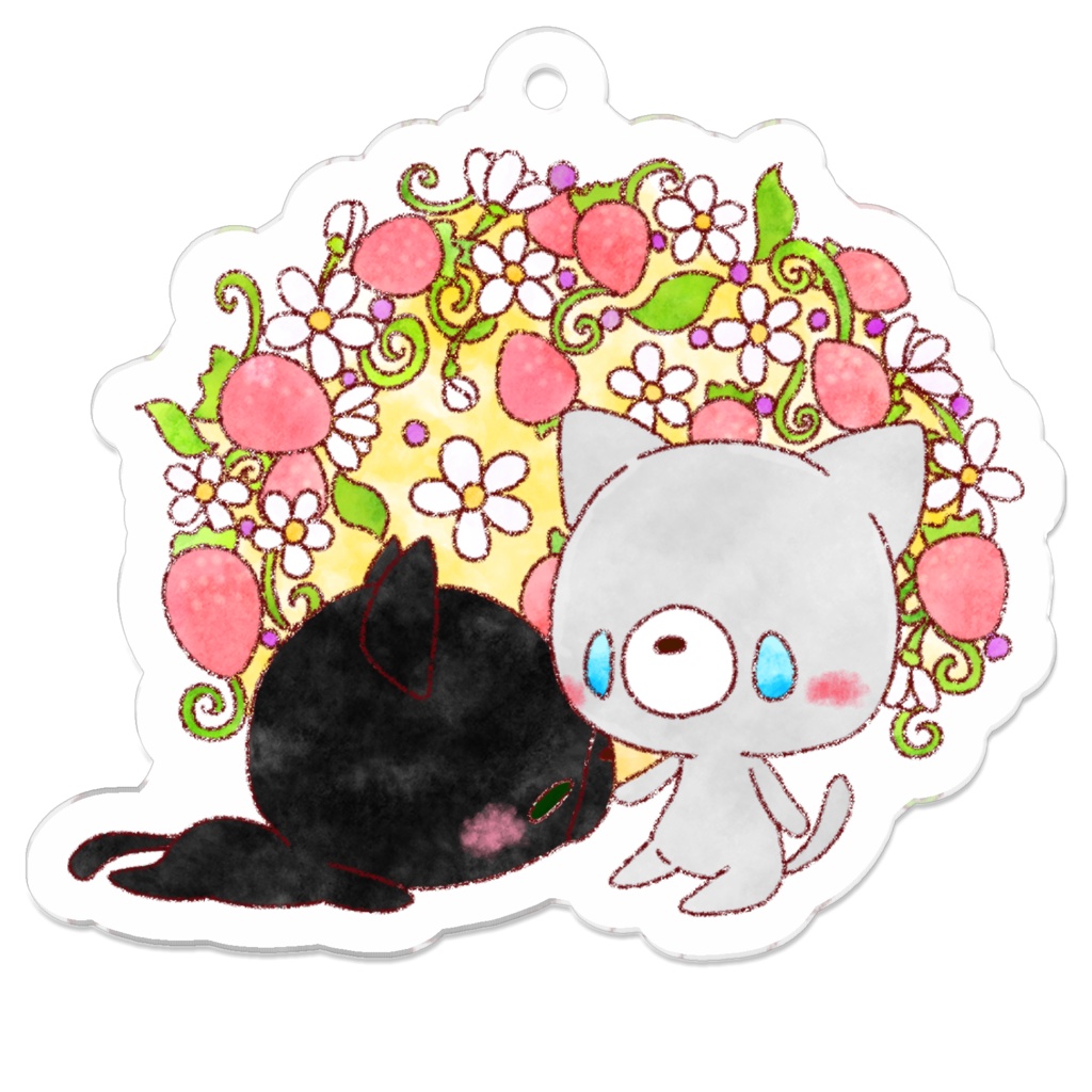 〈いちご畑〉のんびりにゃんこの日常