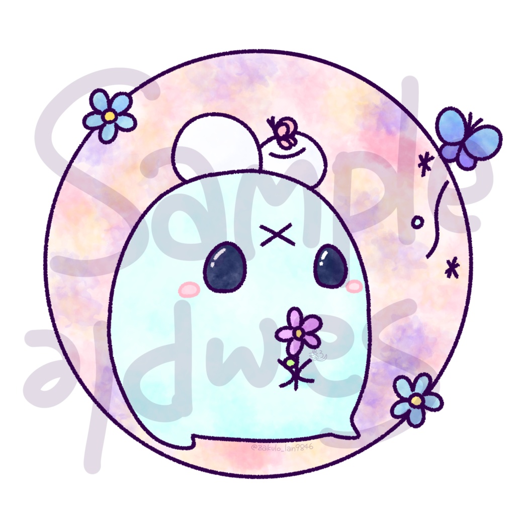 【アイコン】春の蝶とみんとちゃん