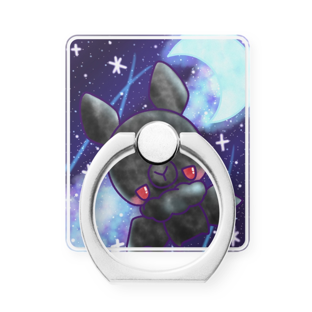 【スマホリング】夜空のコウモリ 