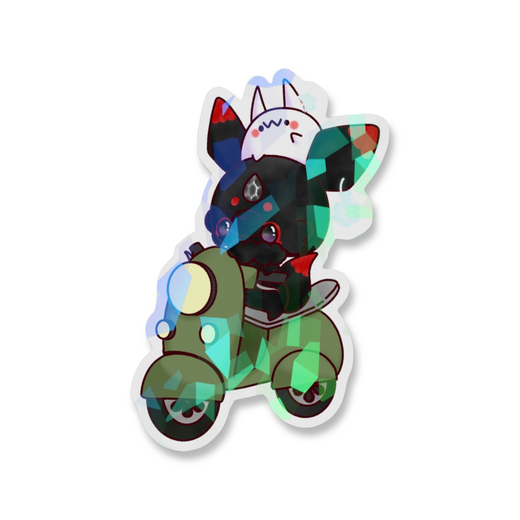 ホログラムムステッカー「冬の冒険」