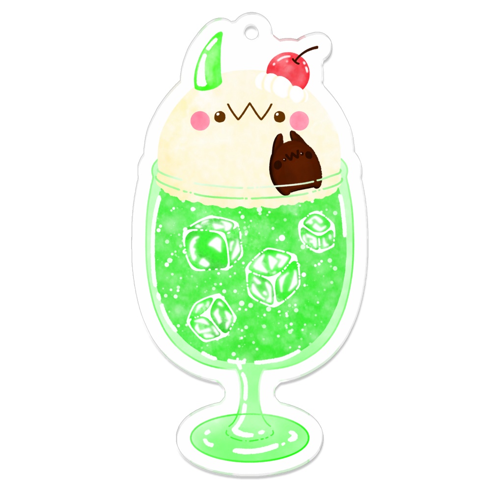 【アクキー】雪もっちクリームソーダ