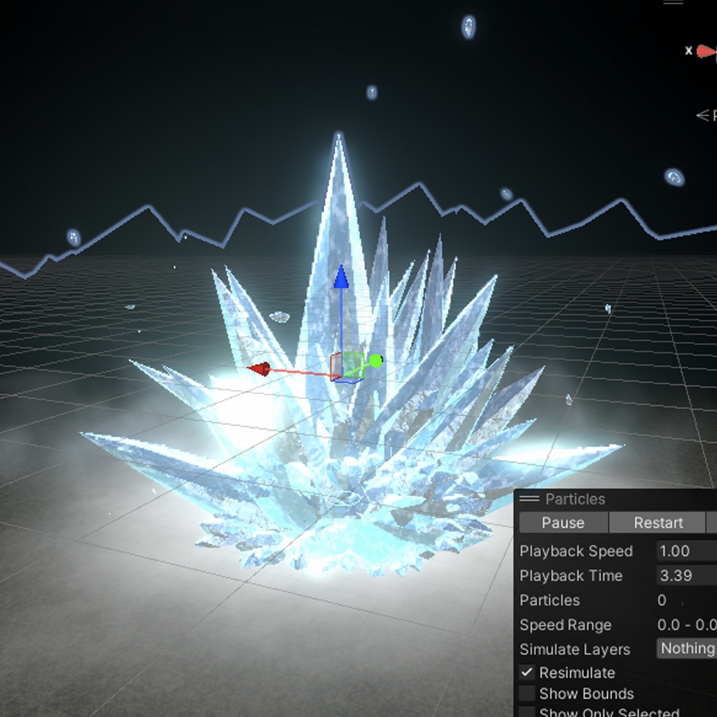 Unityエフェクト 氷01