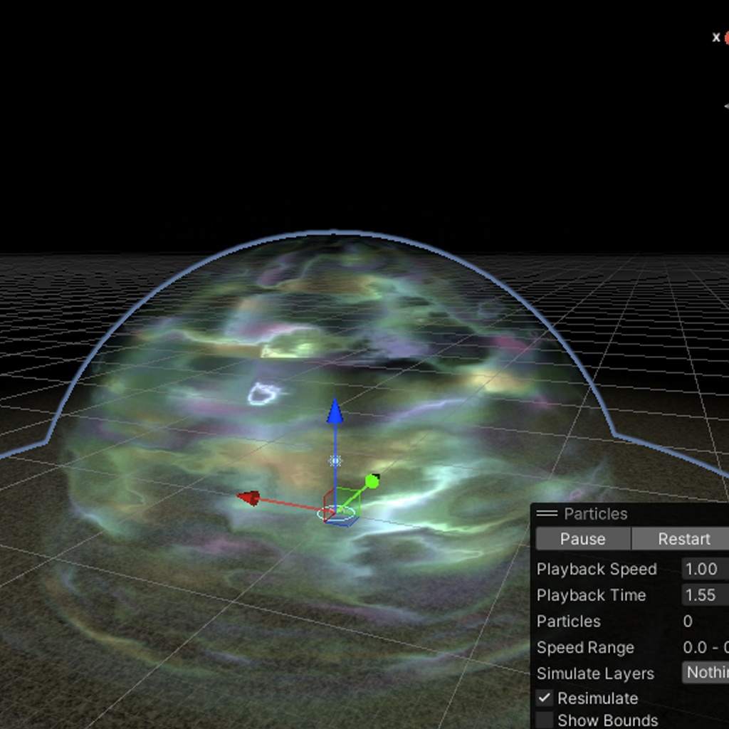 Unityエフェクト ドーム01