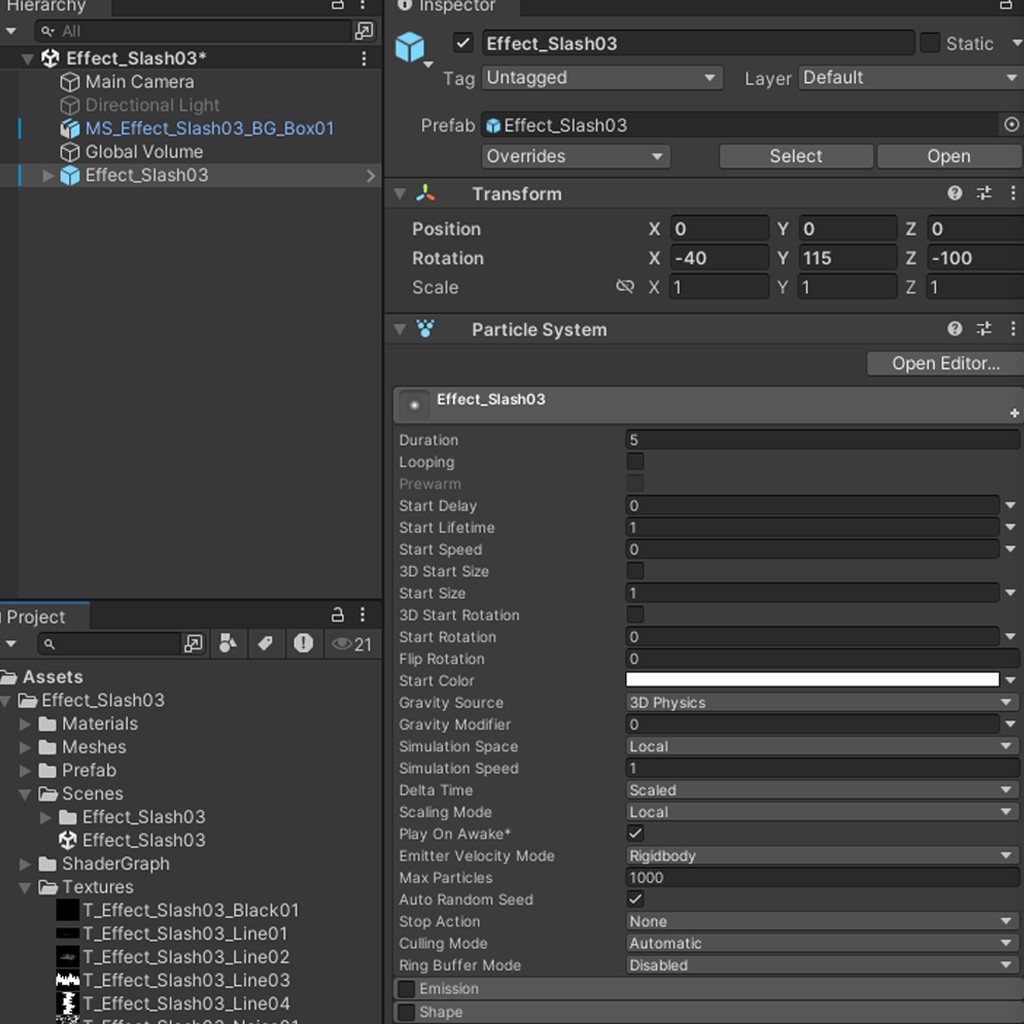 Unityエフェクト 斬撃03