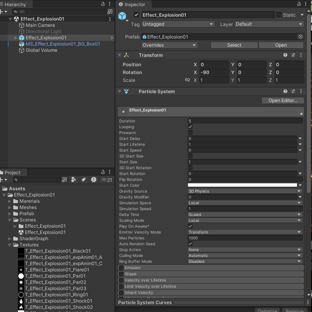 Unityエフェクト 爆発01