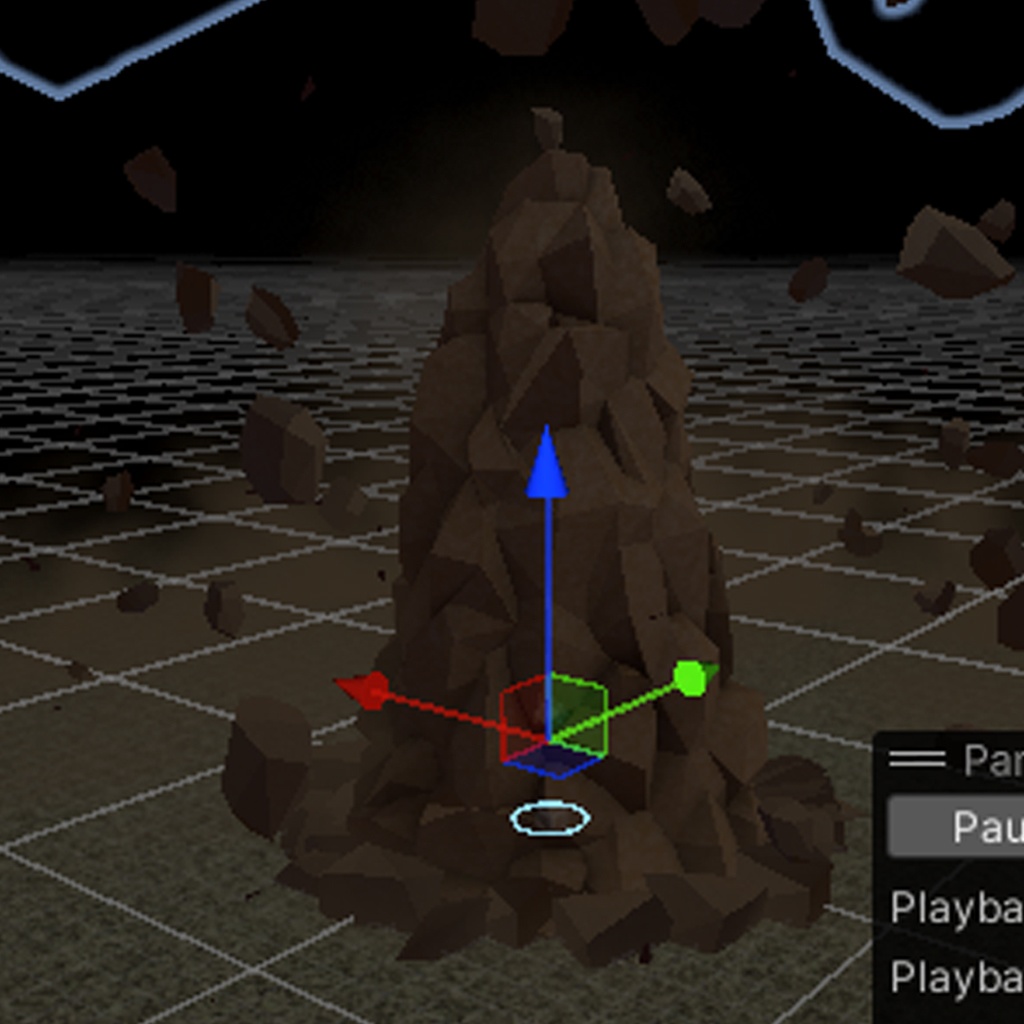 Unityエフェクト 岩石01