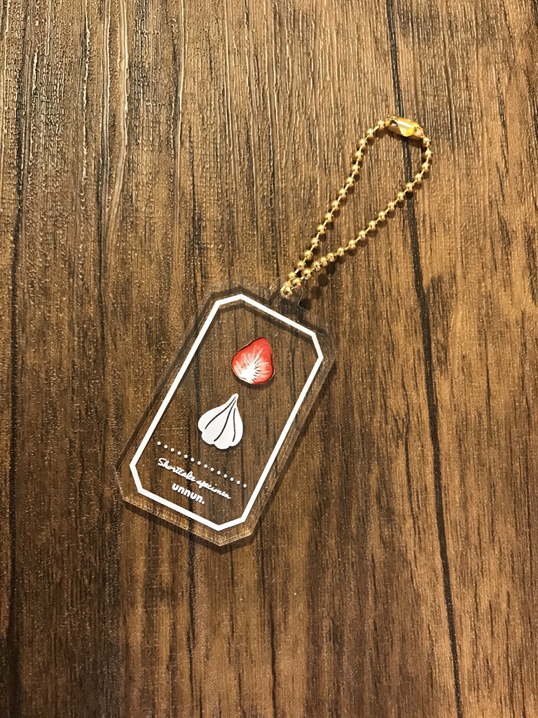 【再販】ショートケーキの標本キーホルダー