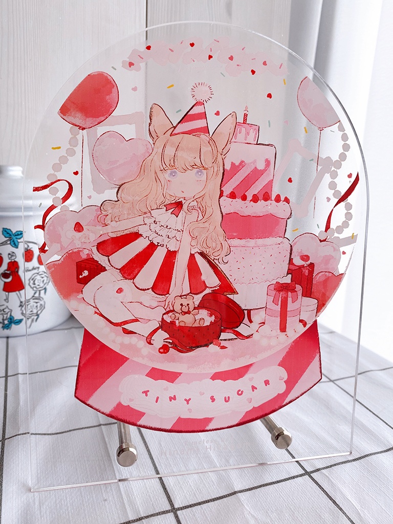 企画展[Timeless Red]スノードームスタンド