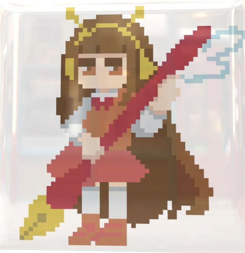 電波少女缶バッジ